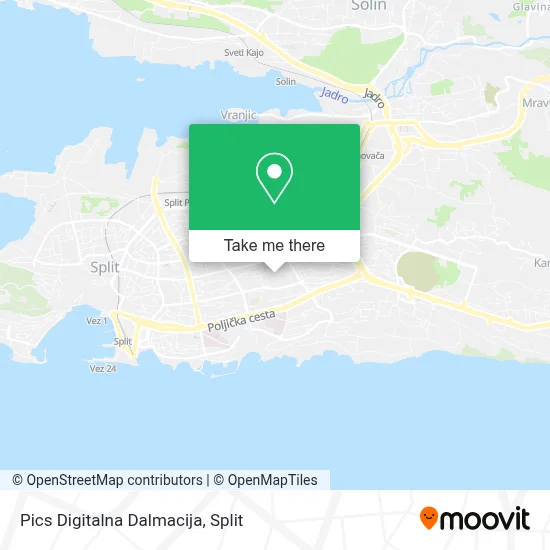 Pics Digitalna Dalmacija map
