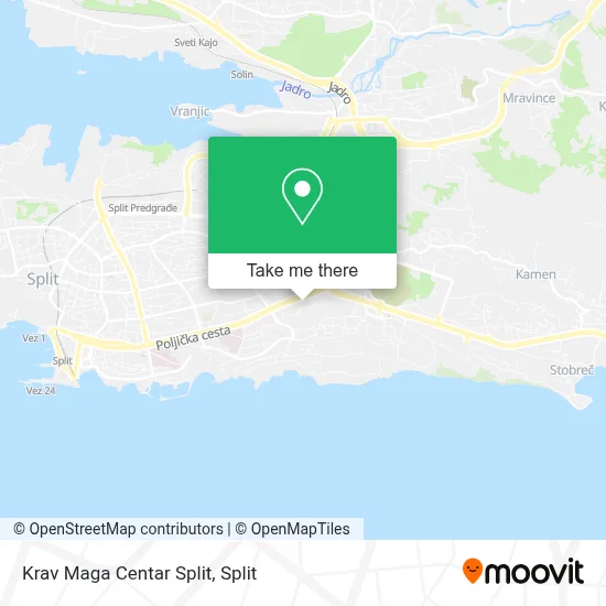 Krav Maga Centar Split map