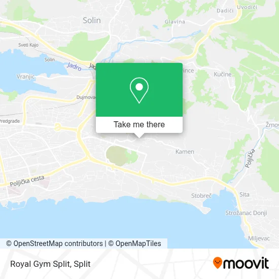 Royal Gym Split map