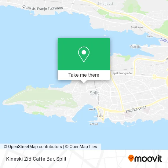 Kineski Zid Caffe Bar map