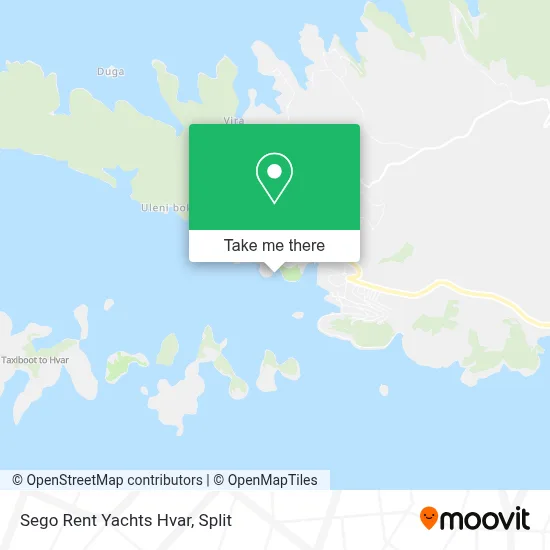 Sego Rent Yachts Hvar map