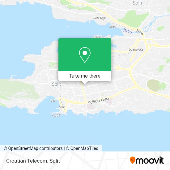 Hrvatski Telekom map