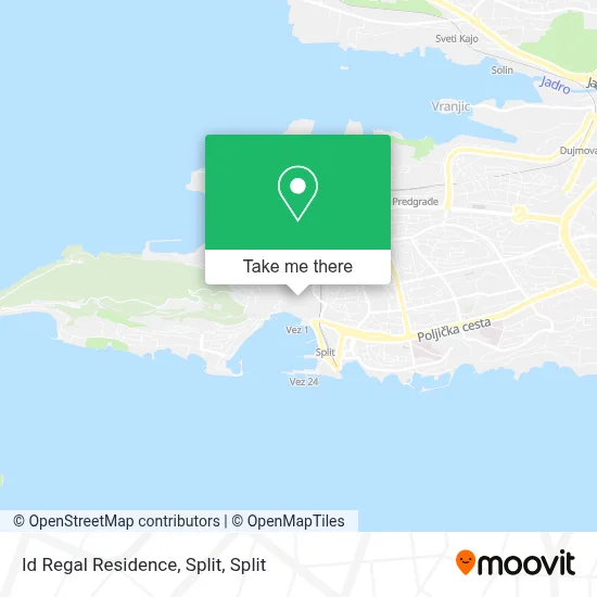 Id Regal Residence, Split map