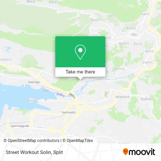 Street Workout Solin map