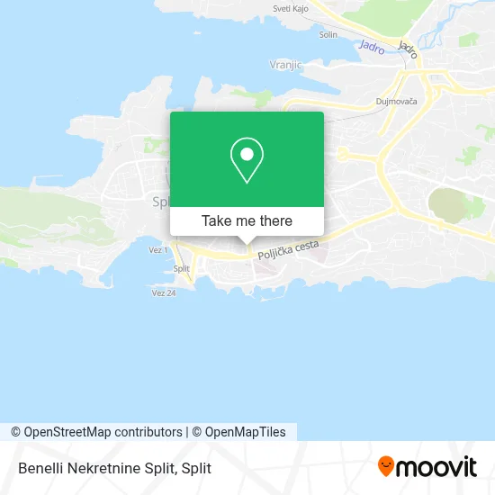 Benelli Nekretnine Split map