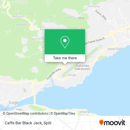 Caffe Bar Black Jack map