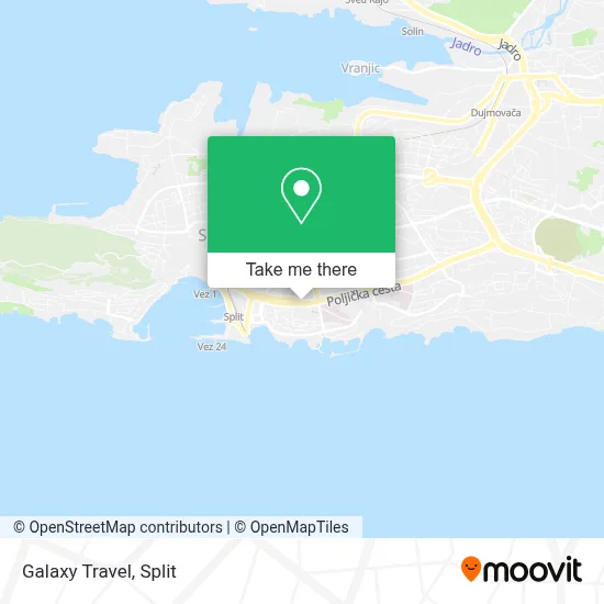 Galaxy Travel map