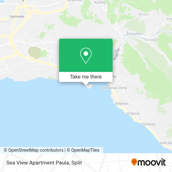 Sea View Apartment Paula map