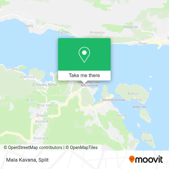 Mala Kavana map