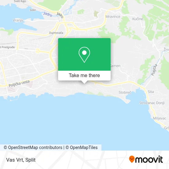 Vas Vrt map