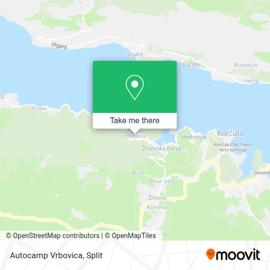 Autocamp Vrbovica map