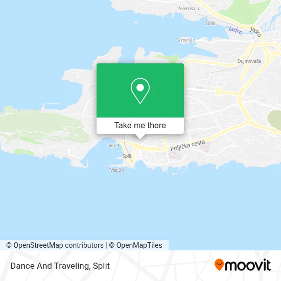 Dance And Traveling map
