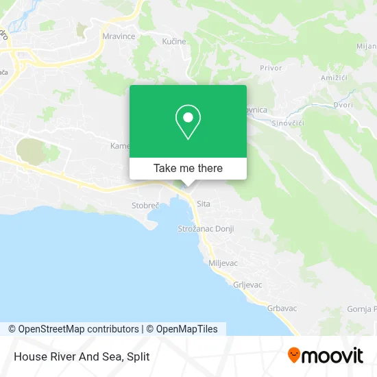 House River And Sea map