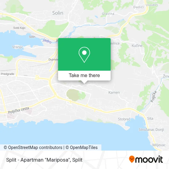 Split - Apartman "Mariposa" map