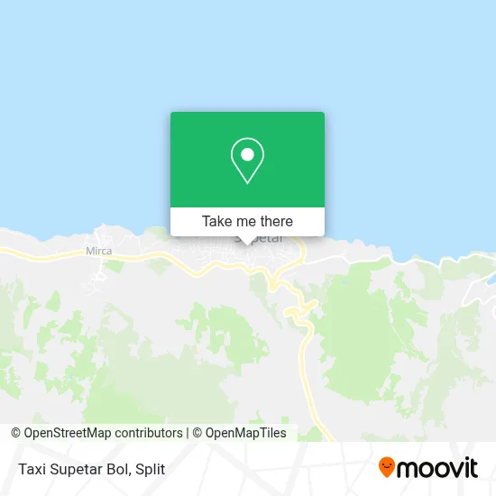 Taxi Supetar Bol map