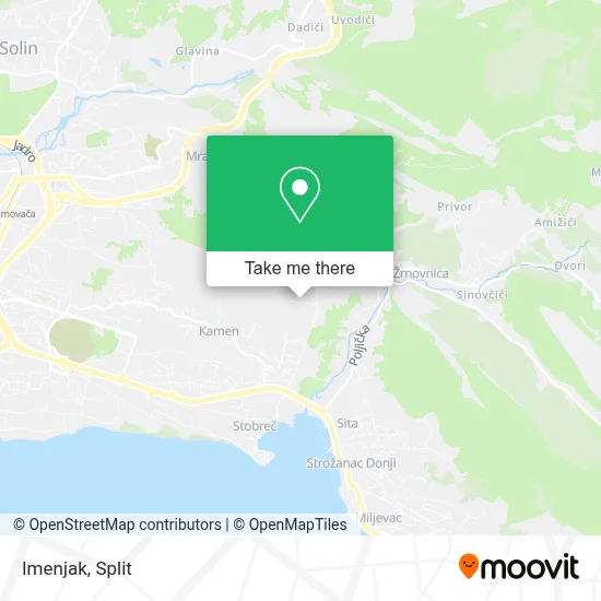 Imenjak map