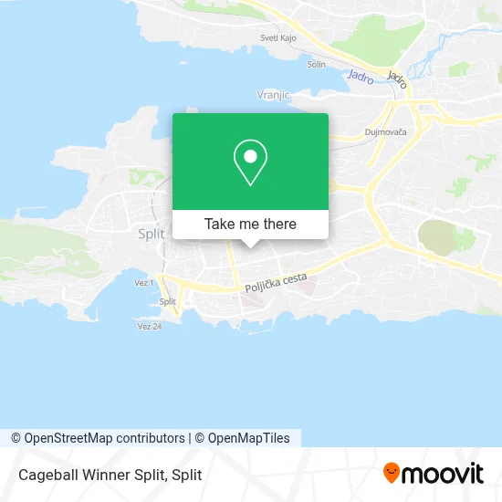 Cageball Winner Split map