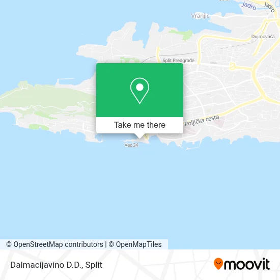 Dalmacijavino D.D. map