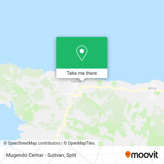 Mugendo Centar - Sutivan map