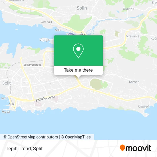 Tepih Trend map