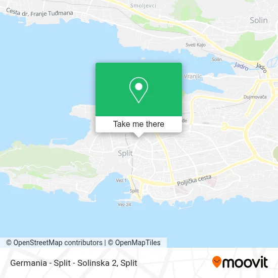 Germania - Split - Solinska 2 map