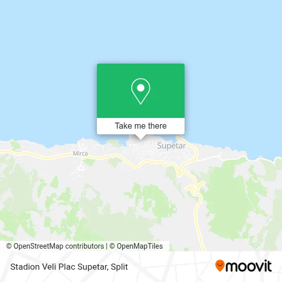 Stadion Veli Plac Supetar map