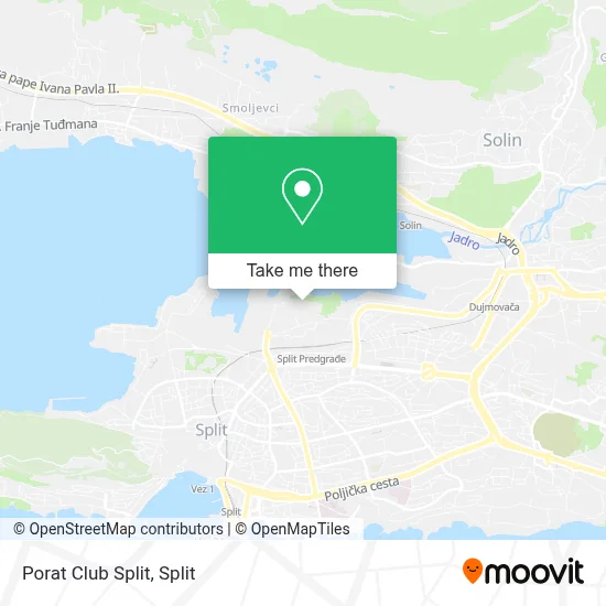 Porat Club Split map