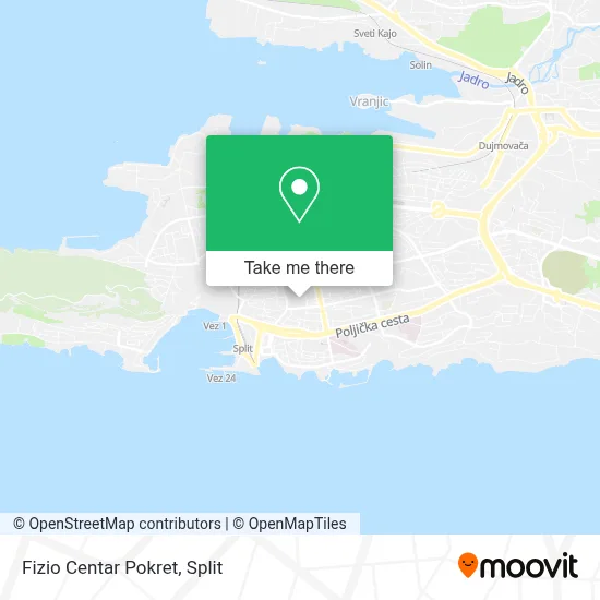 Fizio Centar Pokret map