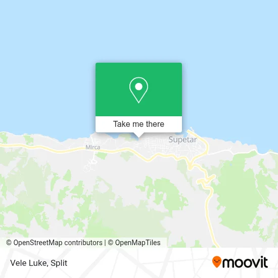 Vele Luke map