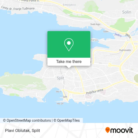 Plavi Oblutak map