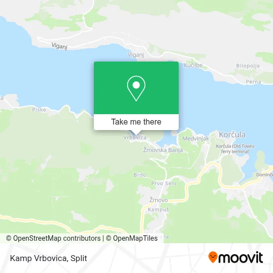 Kamp Vrbovica map