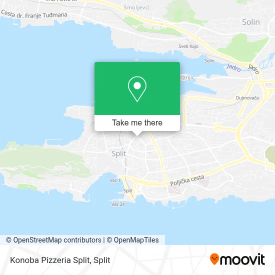 Konoba Pizzeria Split map