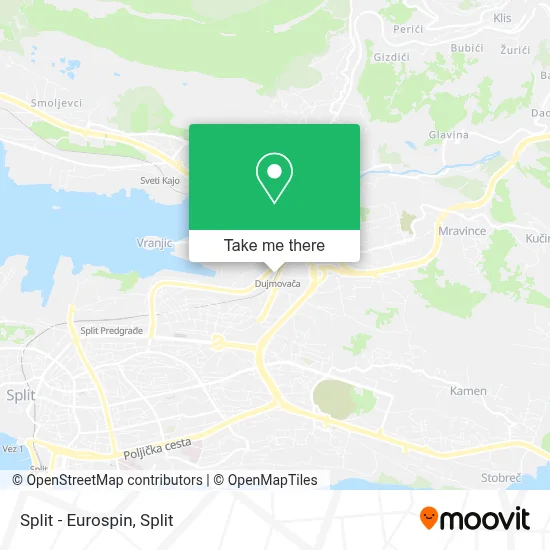 Split - Eurospin map