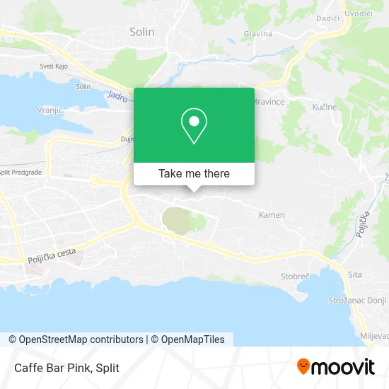 Caffe Bar Pink map