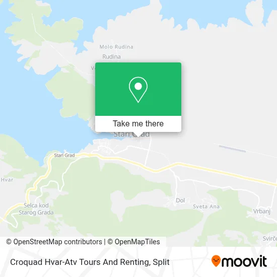Croquad Hvar-Atv Tours And Renting map