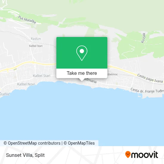 Villa Sunset map
