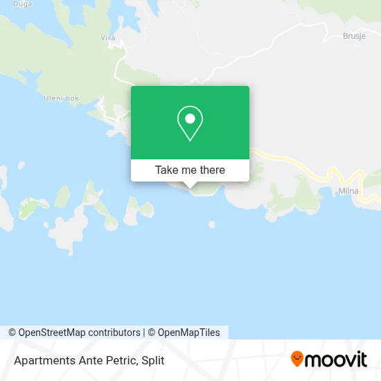 Apartments Ante Petric map