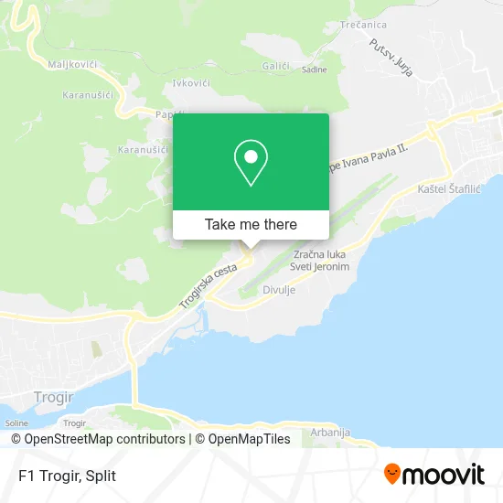 F1 Trogir map