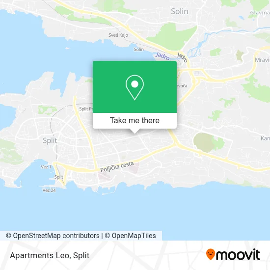 Apartments Leo map