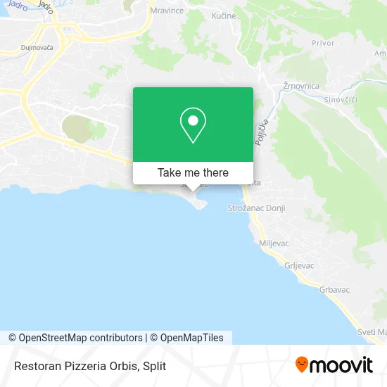 Restoran Pizzeria Orbis map