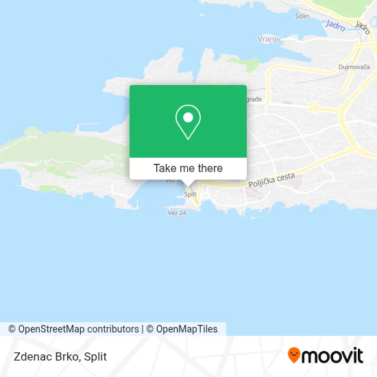 Zdenac Brko map