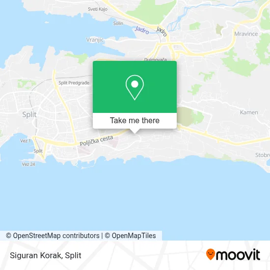 Siguran Korak map