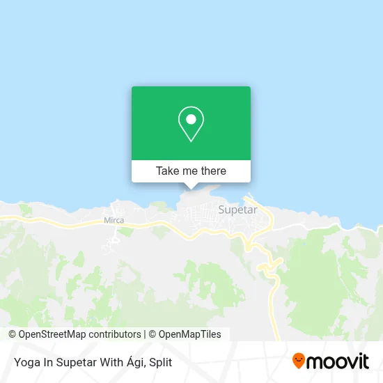 Yoga In Supetar With Ági map