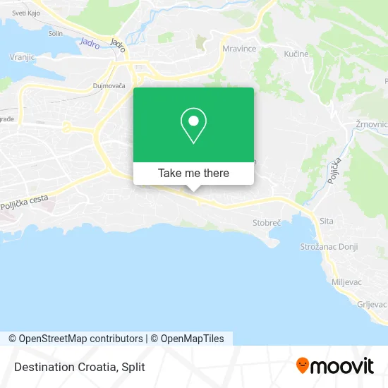 Destination Croatia map