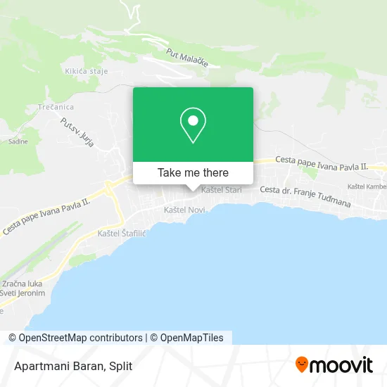 Apartmani Baran map