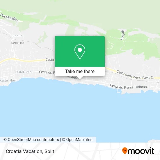 Croatia Vacation map