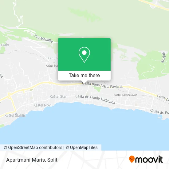 Apartmani Maris map