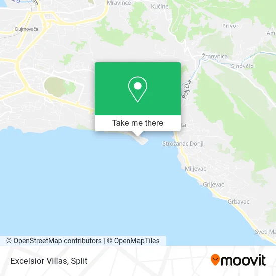 Excelsior Villas map