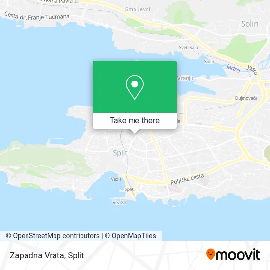 Zapadna Vrata map