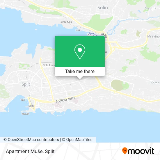 Apartment Muše map